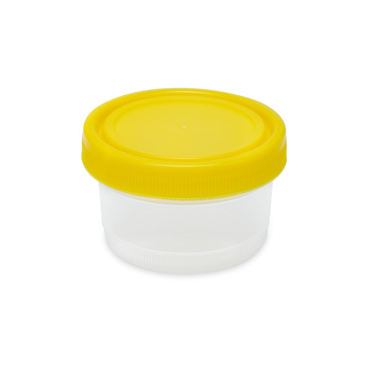 Container: 250mL (8oz), PP, Graduated, with Separate Yellow Screwcap