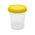 Container: 1000mL (32oz), PP, Graduated, with Separate Yellow Screwcap