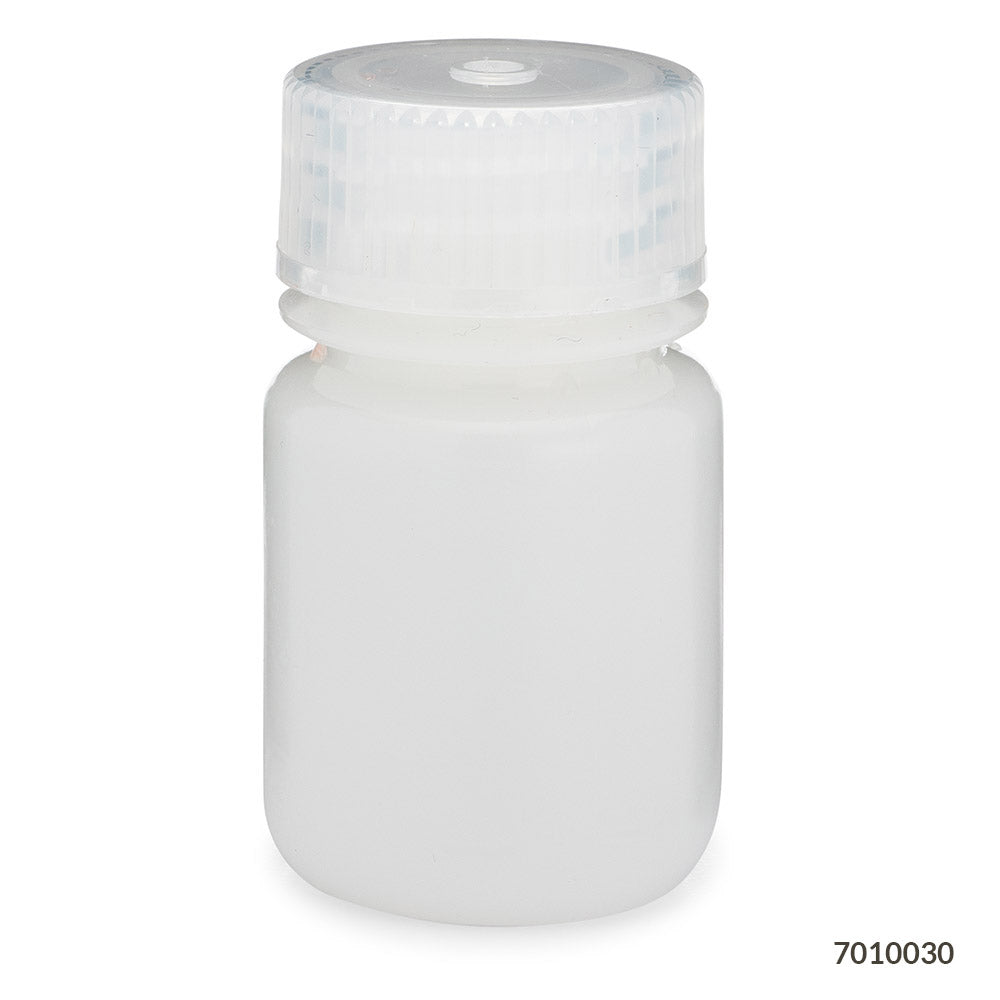 Bottles, Diamond RealSeal, Wide Mouth Round, HDPE with PP Closure, 30mL, 12/Pack, 72/Case