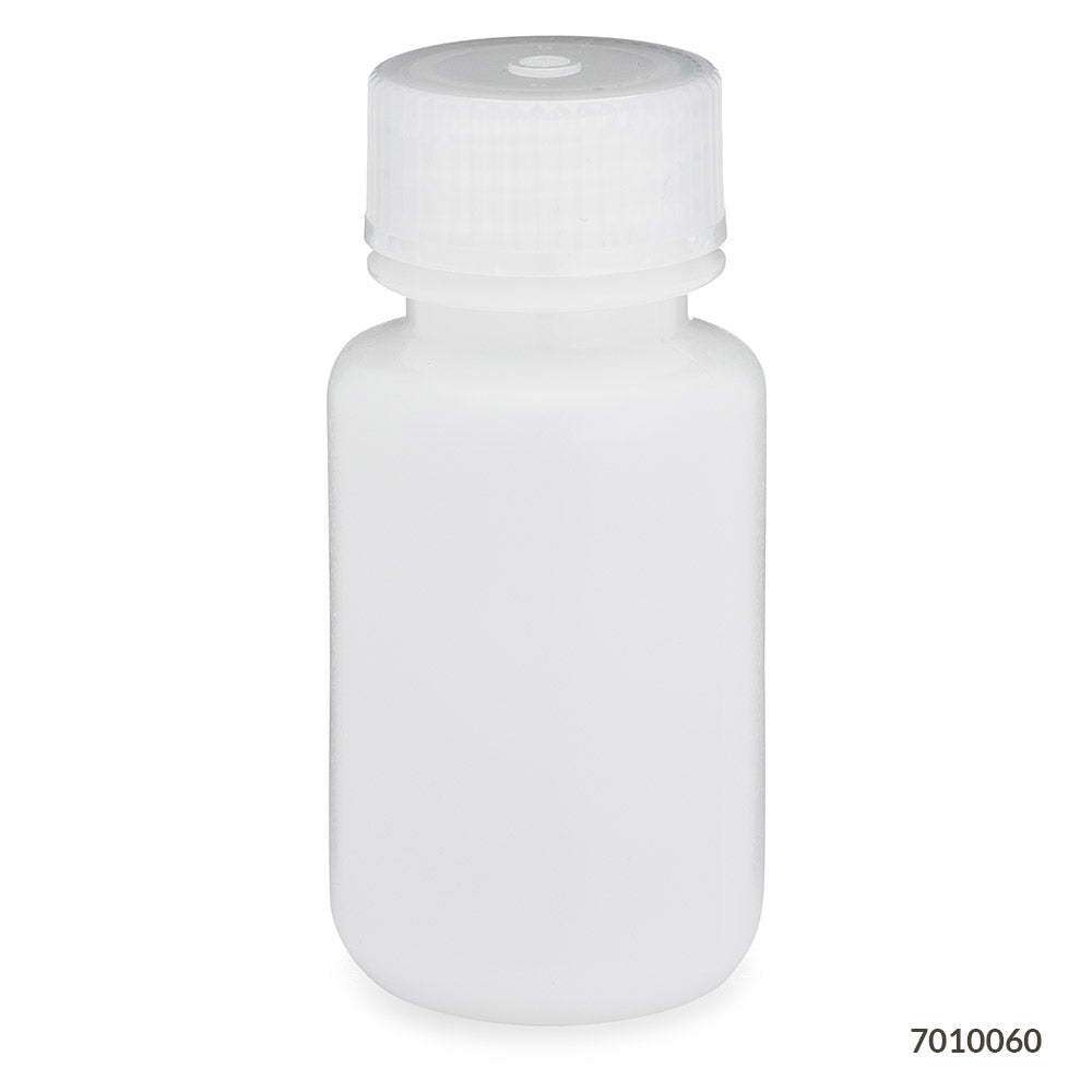 Bottles, Diamond RealSeal, Wide Mouth Round, HDPE with PP Closure, 60mL, 12/Pack, 72/Case
