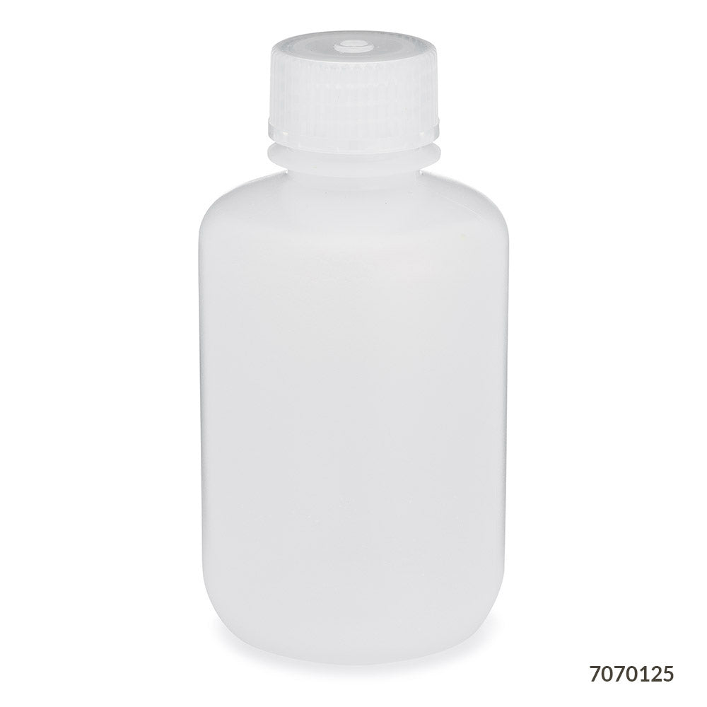 Bottles, Diamond RealSeal, Narrow Mouth Boston Round, LDPE with PP Closure, 125mL, 12/Pack, 72/Case