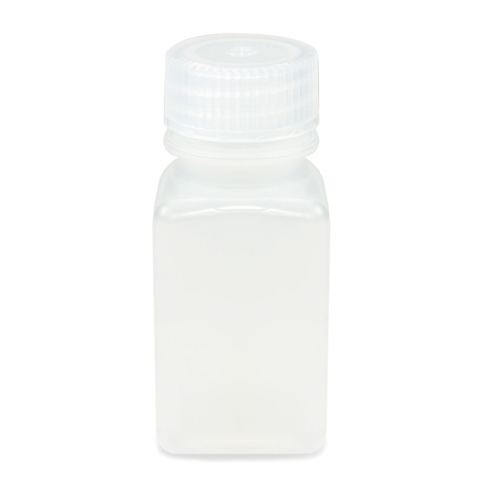 Diamond RealSeal Bottle, Wide Mouth, Square, PP with PP Closure, 60mL, 12/Pack, 72/Case