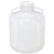 Carboy, Round with Handles, Wide Mouth, PP, White PP Screwcap, 15 Liter, Molded Graduations, Autoclavable