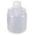 Carboys, Round with Handles, LDPE, White PP Screwcap, 10 Liter, Molded Graduations