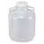 Carboys, Round with Handles, Wide Mouth, PP, White PP Screwcap, 10 Liter, Molded Graduations, Autoclavable