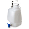 Carboys, Rectangular with Spigot and Handle, PP, White PP Screwcap, 10 Liter, Molded Graduations, Autoclavable