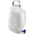 Carboys, Rectangular with Spigot and Handle, HDPE, White PP Screwcap, 20 Liter, Molded Graduations