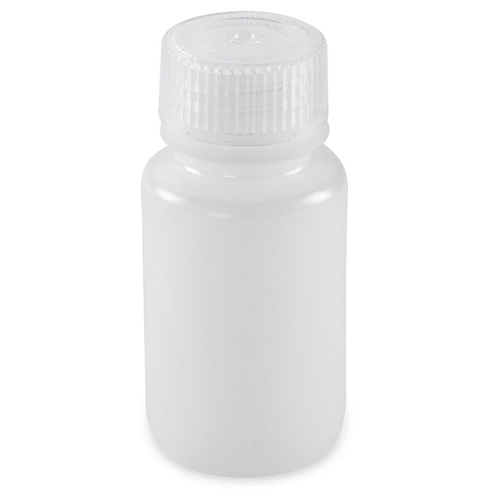 Diamond Essentials Bottle, Wide Mouth, Round, HDPE with PP Closure, 60mL, Bulk Packed with Bottles and Caps Bagged Separately, 1000/Case