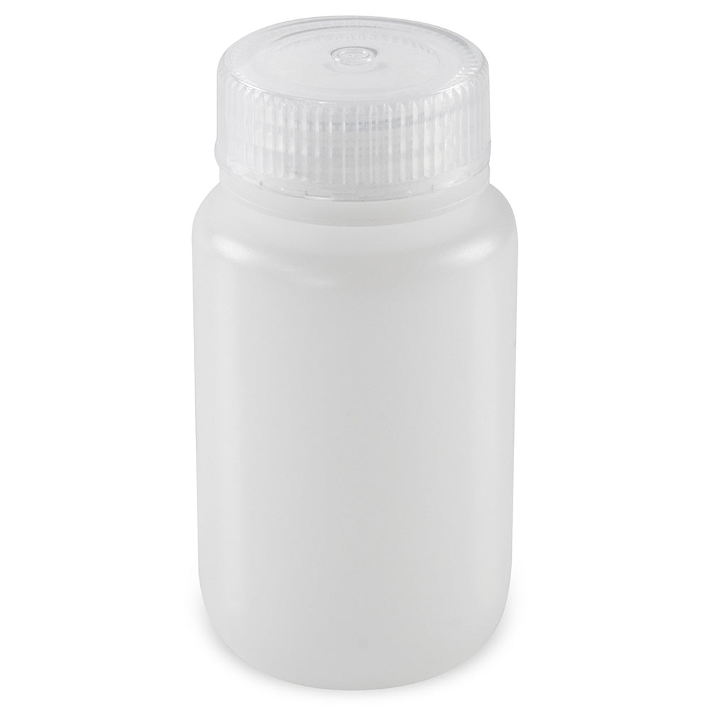 Diamond Essentials Bottle, Wide Mouth, Round, HDPE with PP Closure, 125mL, Bulk Packed with Bottles and Caps Bagged Separately, 500/Case