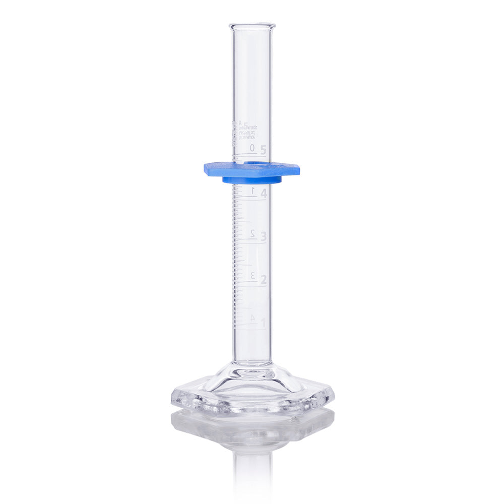 5mL Graduated Cylinder, Globe Glass, Class A, Each, 6/Case