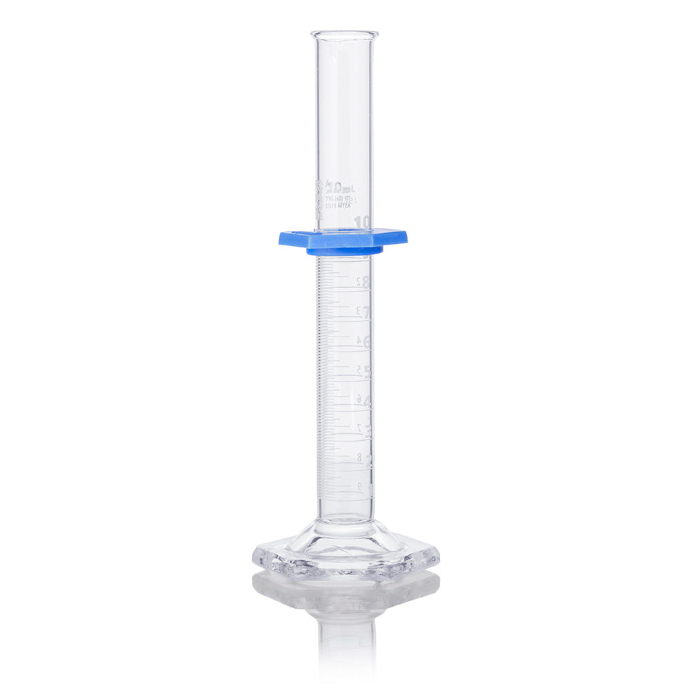 10mL Graduated Cylinder, Globe Glass, Class A, Each, 6/Case
