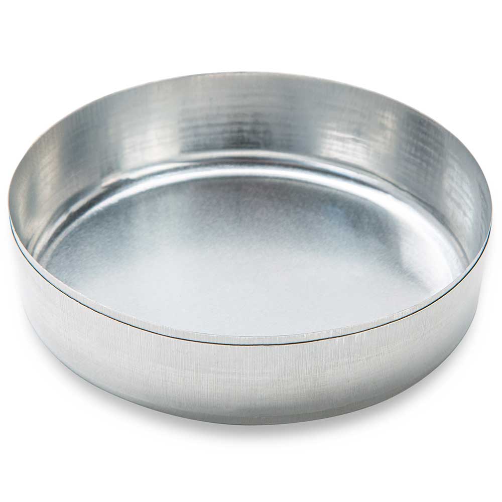 Aluminum Weighing Dish, 70mL, 70mm OD, Crimped Walls – Globe