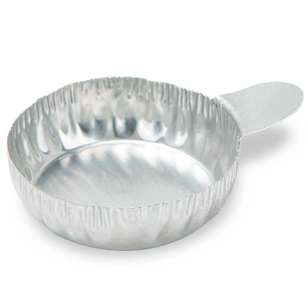 Aluminum Weighing Dish, 70mL, 70mm OD, Crimped Walls – Globe