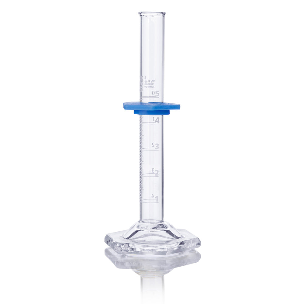 5mL Graduated Cylinder, Globe Glass, Class B, 4/Box, 24/Case