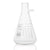 1000mL Flask, Filter, Globe Glass, Dual Graduations, 6/Pack