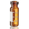 DiamondPure Chromatography Vial, 2mL, Amber Glass, Crimp Closure, 11mm Large Opening, 12x32mm, White Marking Spot