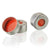 DiamondPure Aluminum Seal for 2mL Chromatorgraphy Vial, Crimp Closure, 11mm Finish, Natural, PTFE/Red Rubber Septum