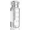 DiamondPure Chromatography Vial, 2mL, Clear Glass, Snap Closure, 11mm Large Opening, 12x32mm, White Marking Spot