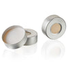DiamondPure Aluminum Seal for 6mL, 10mL, 20mL or 27mL Headspace Vial, Crimp Closure, 20mm Finish, PTFE/Clear Silicone, 2.5mm