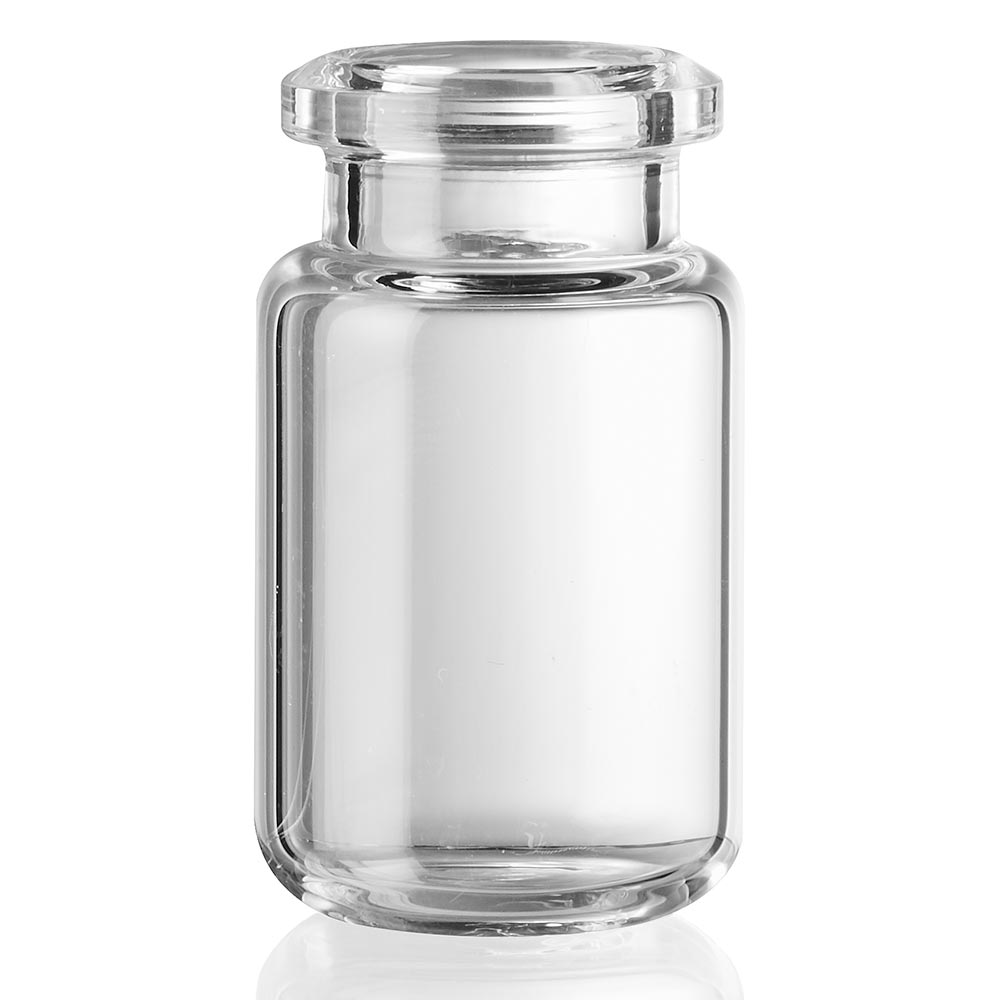 DiamondPure Headspace Vial, 6mL, Clear Glass, Crimp Closure, 20mm Tapered Opening, 22x38mm, Radius Bottom