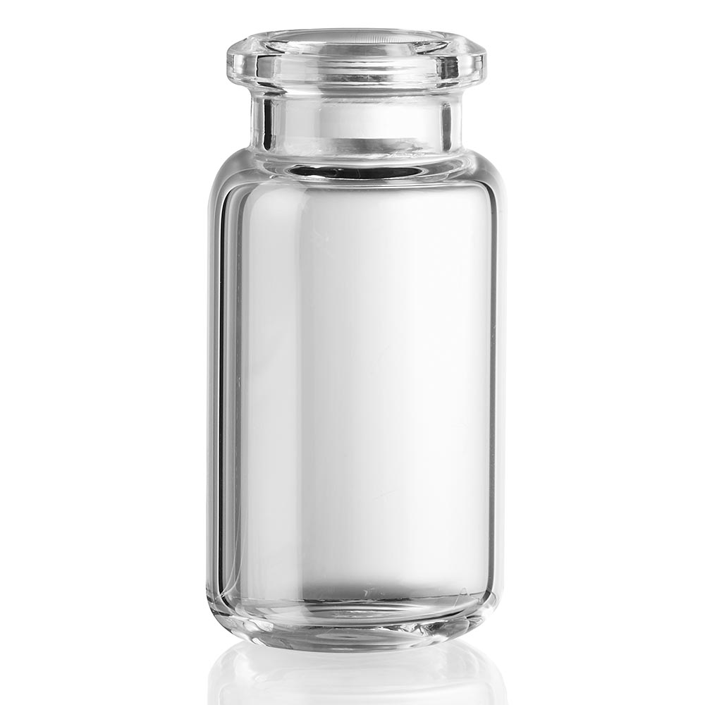 DiamondPure Headspace Vial, 10mL, Clear Glass, Crimp Closure, 20mm Tapered Opening, 22.6x46mm, Radius Bottom