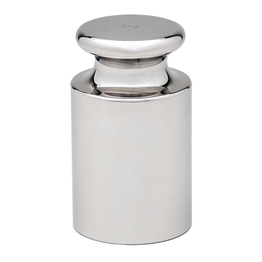 Calibration Weight ,  2kg, OIML Class F2, includes Statement of Accuracy