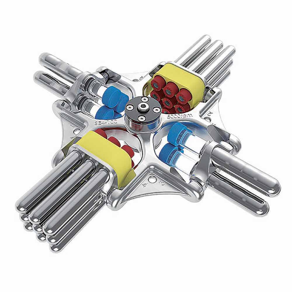 4 Place Swing-Out Rotor, 4000rpm max, Aluminum, for GCC-MP