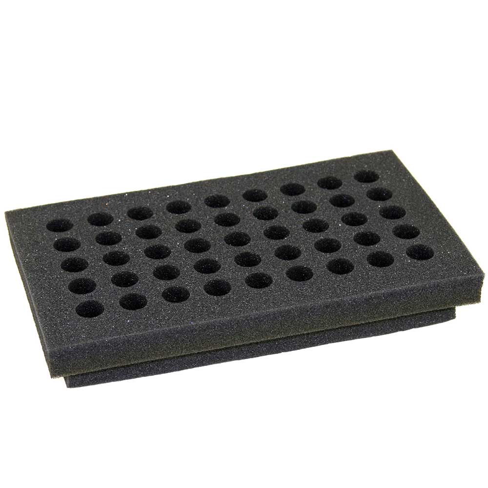 Flask holder, foam, 6 x 250ml flasks, for GVM-MULTI – Globe Scientific