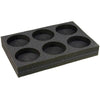 Flask holder, foam, 6 x 250ml flasks, for GVM-MULTI