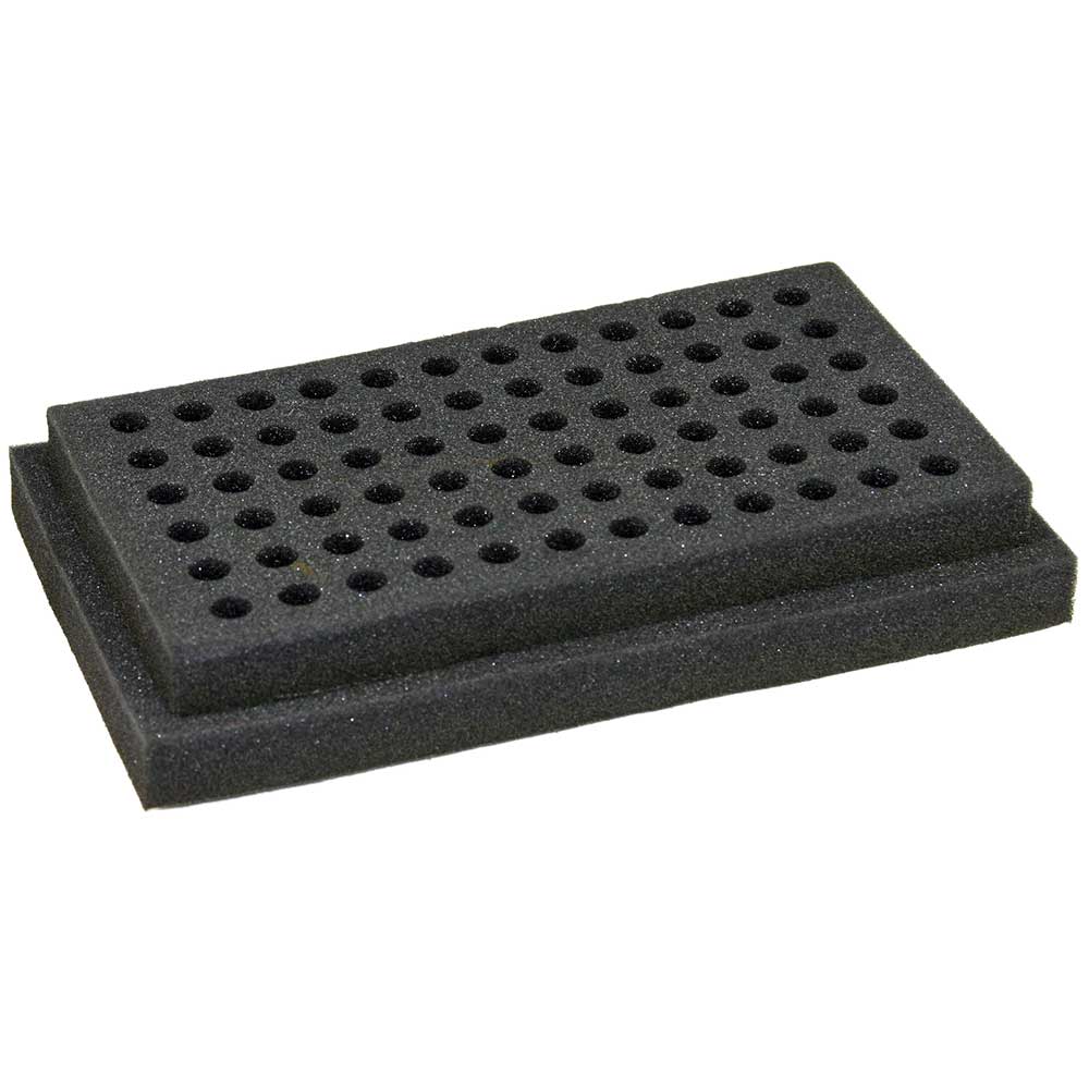 Flask holder, foam, 6 x 250ml flasks, for GVM-MULTI – Globe Scientific