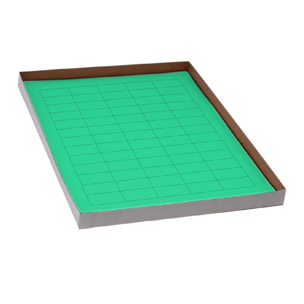 Label Sheets, Cryo, 38x19mm, for General Use, 20 Sheets, 60 Labels per Sheet, Green