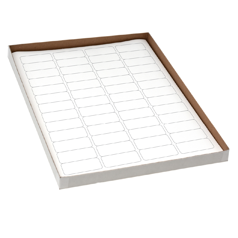 Method 52 Label Label Sheets, Cryo, 43x19mm, for Cryovials, 20 Sheets, 52 Labels per S ...