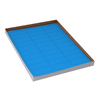 Label Sheets, Cryo, 67x25mm, for Racks and Boxes, 20 Sheets, 30 Labels per Sheet, Blue