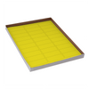 Label Sheets, Cryo, 67x25mm, for Racks and Boxes, 20 Sheets, 30 Labels per Sheet, Yellow