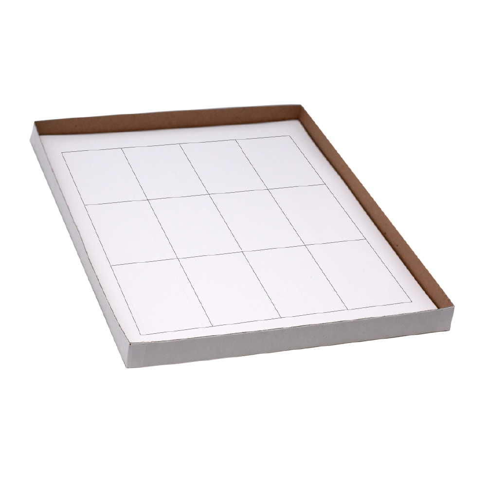 Label Sheets, Cryo, 76x51mm, for Racks and Boxes, White