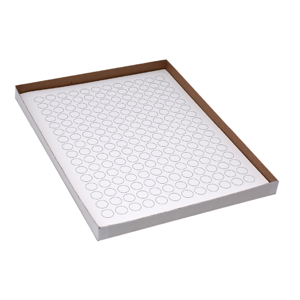 Label Sheets, Cryo, 13mm Dots, for 1.5-2mL Tubes, 20 Sheets, 192 Labels per Sheet, White