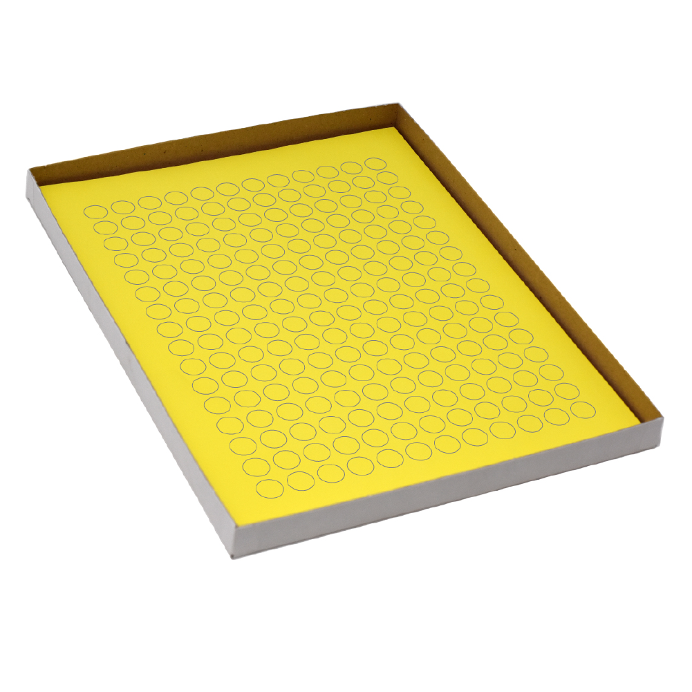 Label Sheets, Cryo, 13mm Dots, for 1.5-2mL Tubes, 20 Sheets, 192 Labels per Sheet, Yellow