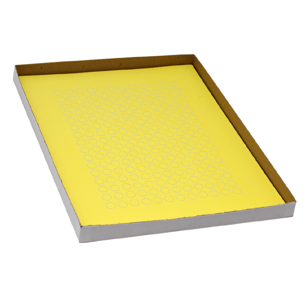 Label Sheets, Cryo, 9.5mm Dots, for 0.5-1.5mL Tubes, 20 Sheets, 192 Labels per Sheet, Yellow