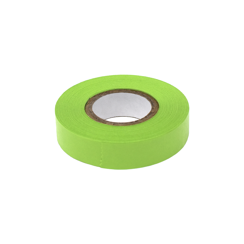 Labeling Tape, 1/2" x 500" per Roll, 6 Rolls/Box, Lime