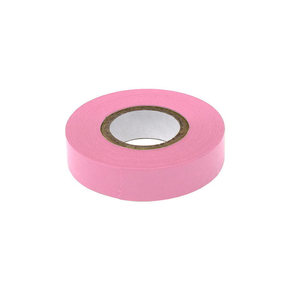 Labeling Tape, 1/2" x 500" per Roll, 6 Rolls/Box, Pink