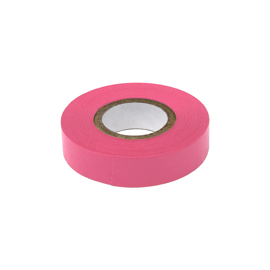 Labeling Tape, 1/2" x 500" per Roll, 6 Rolls/Box, Rose