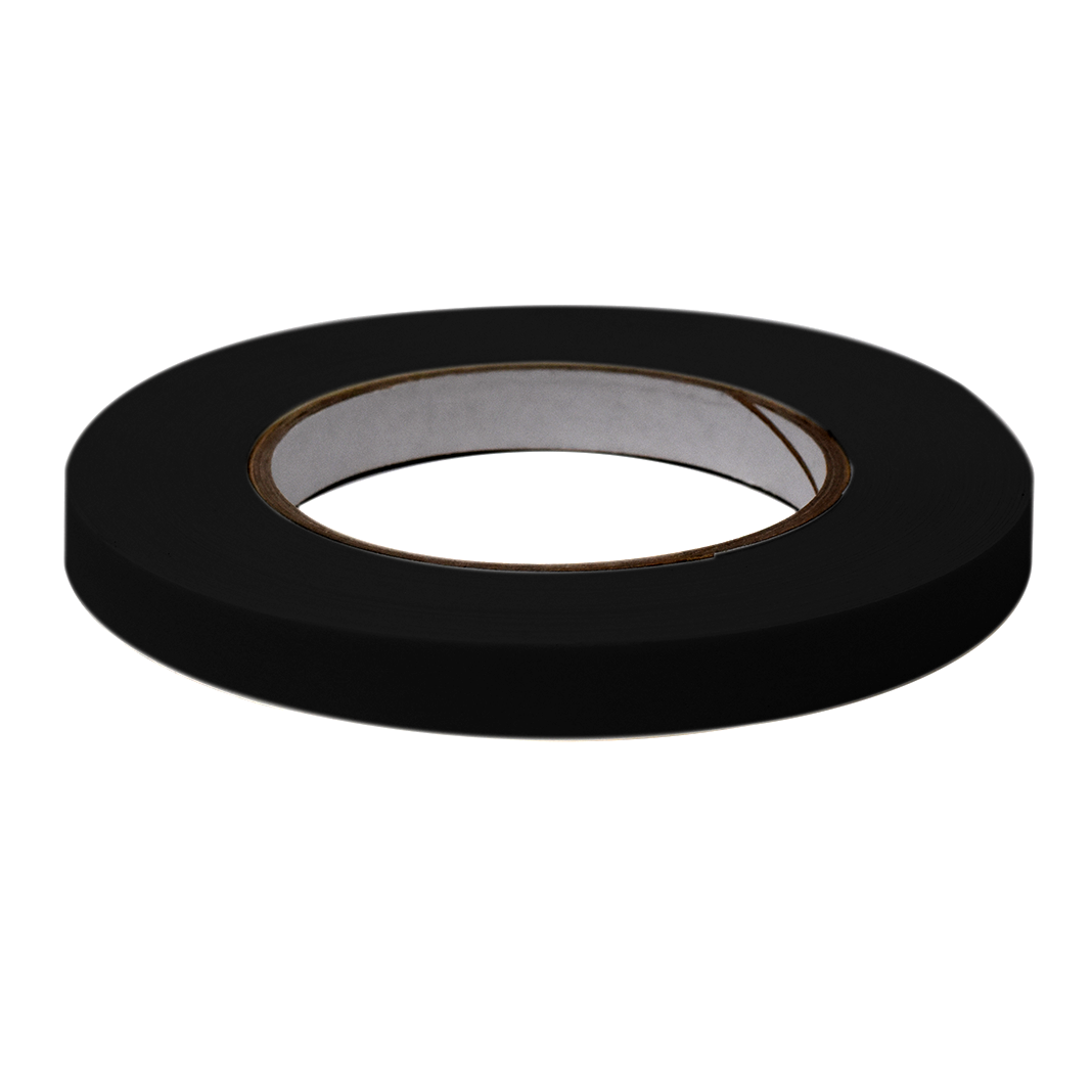 Labeling Tape, 1/2" x 60yd per Roll, 6 Rolls/Case, Black