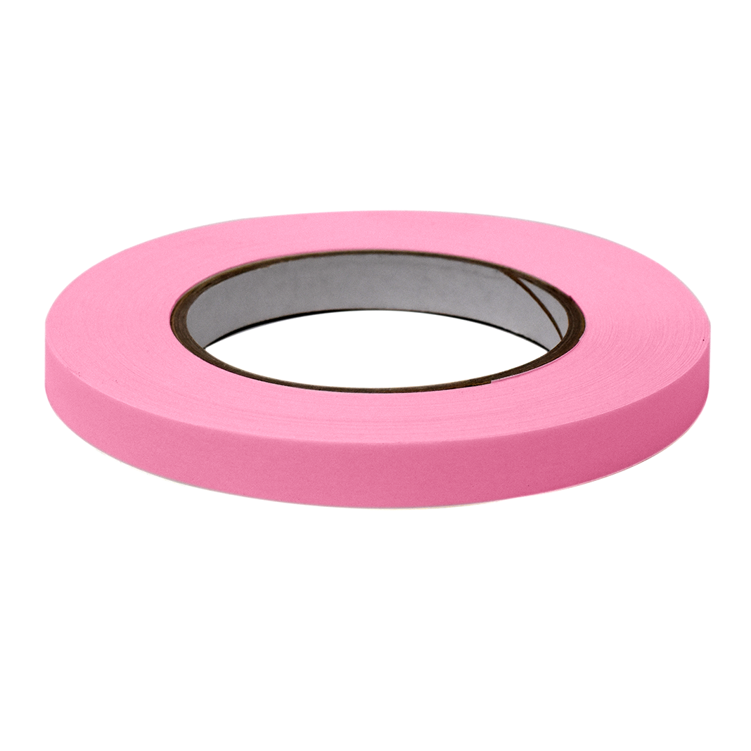 Labeling Tape, 1/2" x 60yd per Roll, 6 Rolls/Case, Rose