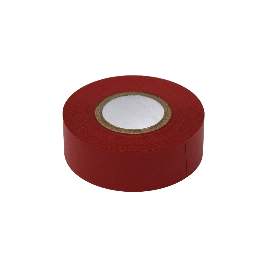Labeling Tape, 3/4" x 500" per Roll, 4 Rolls/Box, Dark Red
