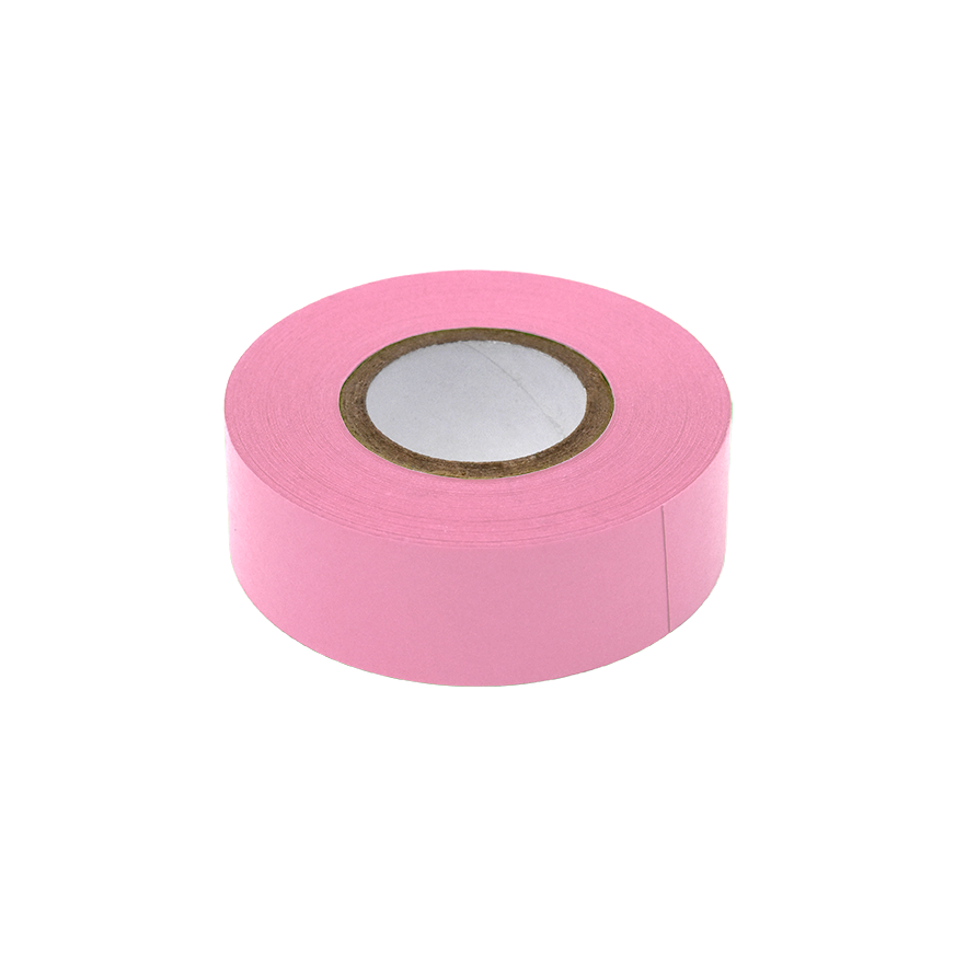 Labeling Tape, 3/4" x 500" per Roll, 4 Rolls/Box, Pink