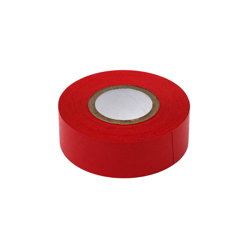 Labeling Tape, 3/4" x 500" per Roll, 4 Rolls/Box, Red