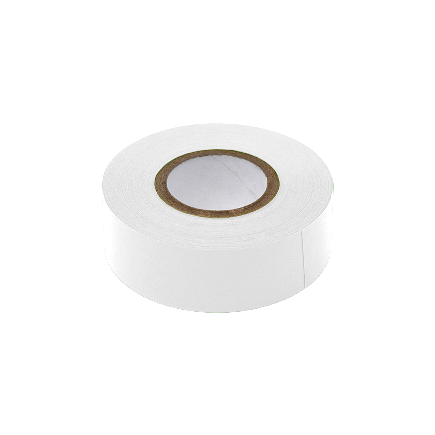 Labeling Tape, 3/4" x 500" per Roll, 4 Rolls/Box, White
