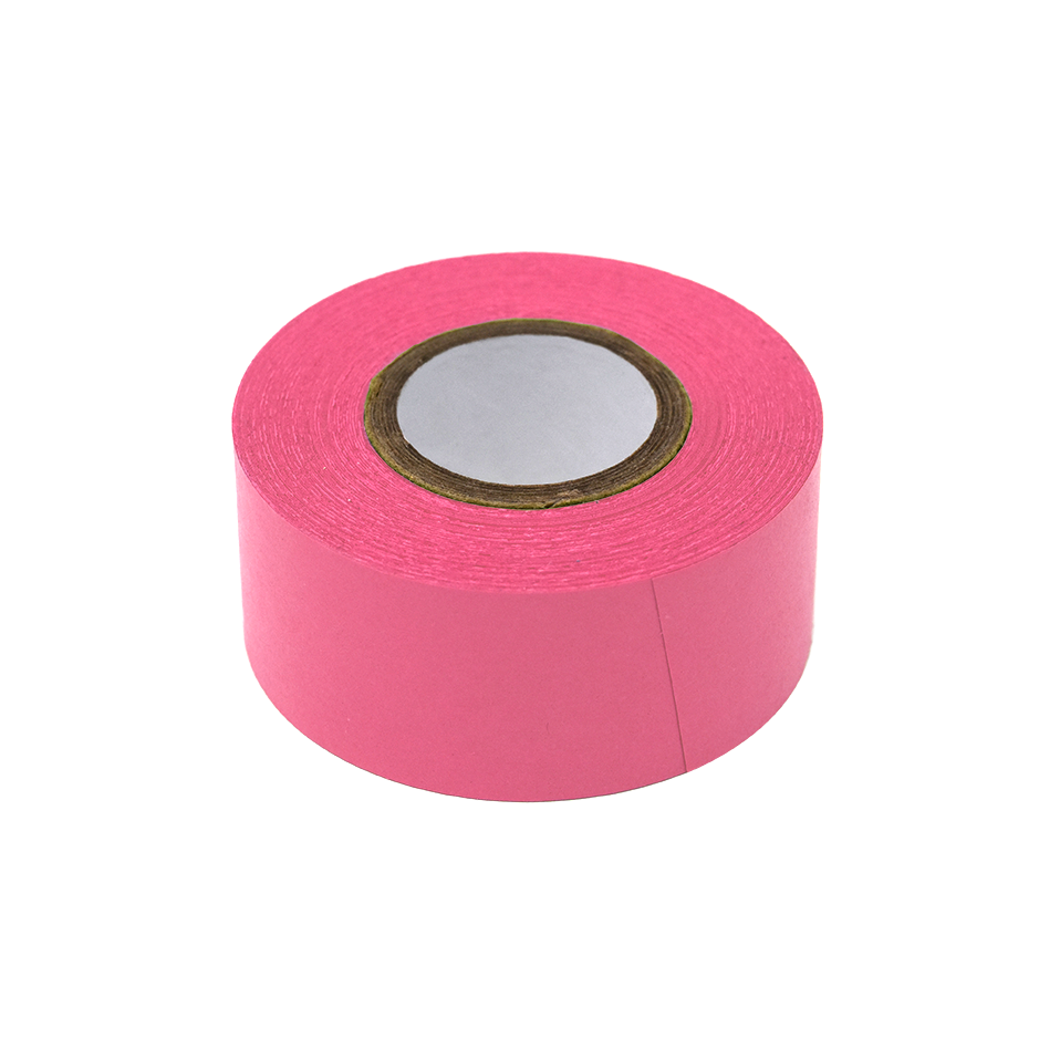 Labeling Tape, 1" x 500" per Roll, 3 Rolls/Box, Rose