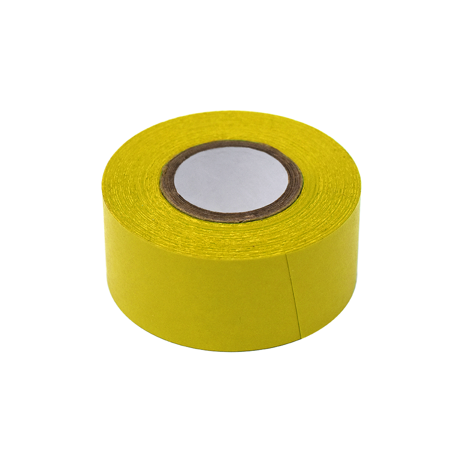 Labeling Tape, 1" x 500" per Roll, 3 Rolls/Box, Yellow