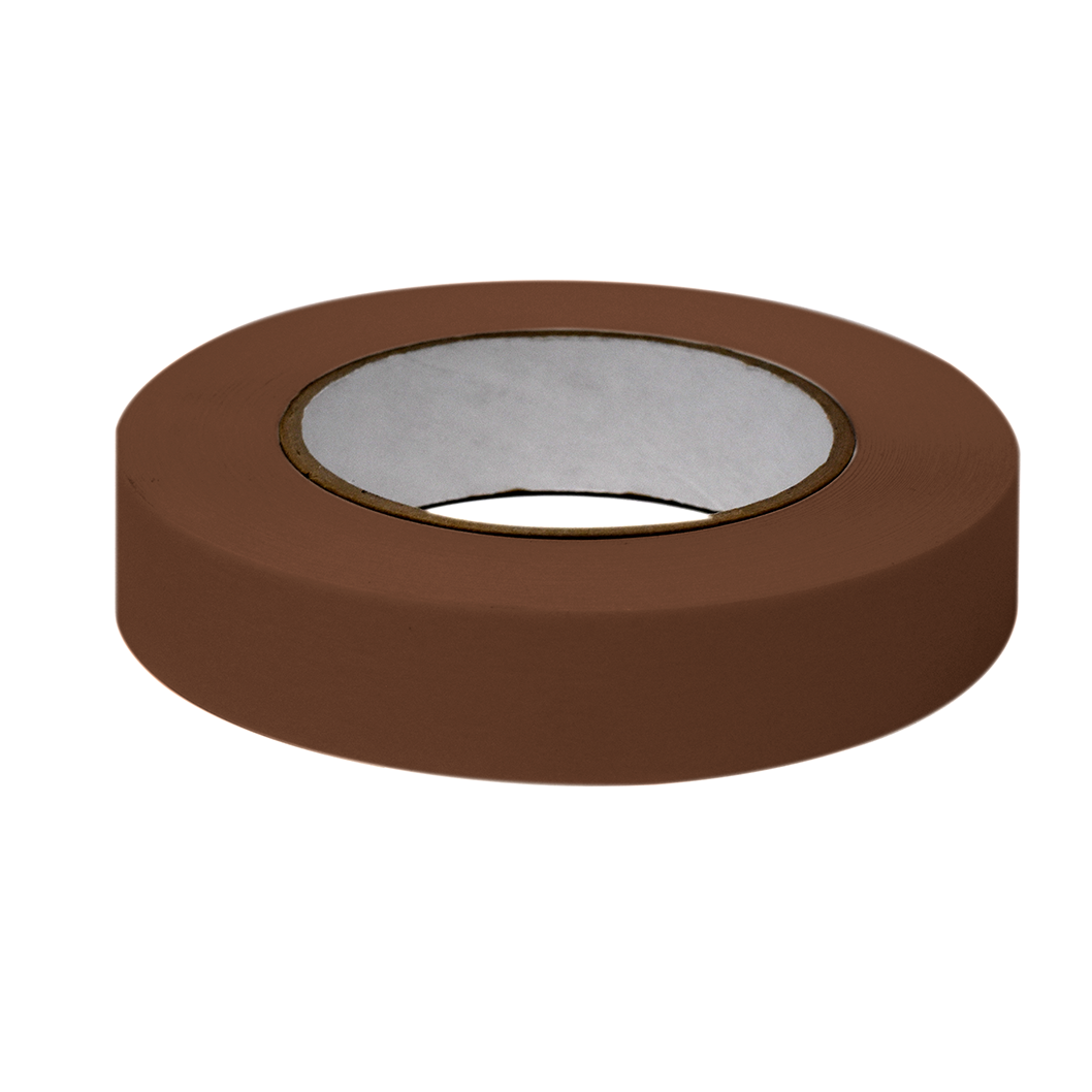 Labeling Tape, 1" x 60yd per Roll, 3 Rolls/Case, Brown